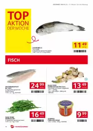 Transgourmet Flugblatt woche 44 Seite 18: Black Tiger Garnelen Easy Peel €13,49, Wolfsbarschfilet €24,99