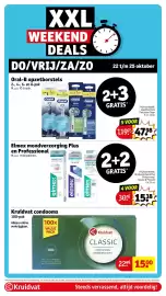 Kruidvat folder week 43 Pagina 22: Oral-B opzetborstels €47,98, Elmex mondverzorging Plus en Professional €15,38