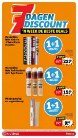 Kruidvat folder week 43 Pagina 4: མི་ Maybelline New York en L'Oréal Paris mascara DAGEN DISCOUNT 'N WEEK DE BESTE DEALS