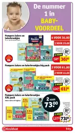 Kruidvat folder week 43 Pagina 64: Pampers luiers en luierbroekjes €73,00, Pampers luiers en luierbroekjes €36,00