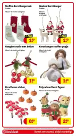 Kruidvat folder week 43 Pagina 93: Stoffen Kersthangersok €1,99, Houten Kersthanger €1,49