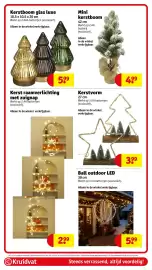 Kruidvat folder week 43 Pagina 95: Kerstboom glas luxe €5,99, Mini kerstboom €4,99
