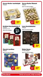 Kruidvat folder week 43 Pagina 98: Kruidvat chocoladeletter S €3,50, Ferrero Rocher voordeelpak €7,99