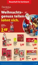 Lidl Prospekt woche 44 Seite 29: FAVORINA Butter Mandel-Stollen €4,99, FAVORINA Kipferl €2,29
