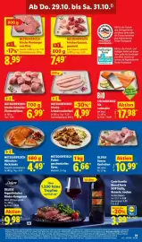 Lidl Prospekt woche 44 Seite 59: FISCHERSTOLZ Bio Lachsseite €17,98, METZGERFRISCH Frische Hamburger vom Rind €8,99