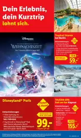 Lidl Prospekt woche 44 Seite 69: Disneyland® Paris €99,00, Tropical Islands bei Berlin €59,00