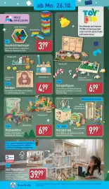Aldi Nord Prospekt woche 44 Seite 14: Holzspielzeug €9,99, Holzspiel €4,99