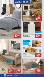 Aldi Nord Prospekt woche 44 Seite 22: HOME CREATION Kunstfell-Decke €19,99, CROFTON Couchbar €14,99