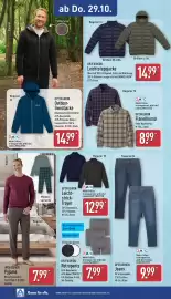 Aldi Nord Prospekt woche 44 Seite 24: UP2FASHION Flanellhemd €8,99, UP2FASHION Jeans €9,99