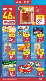 Aldi Nord Prospekt woche 44 Seite 34: CURRYSTAR Currywurst XXL €1,49, Brunch Brotaufstrich €1,29