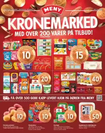 Meny kundeavis uke 43 Side 1: Kjøttdeig av storfe&svin €50,00, Norske poteter €10,00