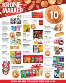Meny kundeavis uke 43 Side 2: Smoothie/grøt/fruktmums €10,00, Donut €10,00