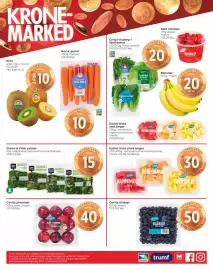 Meny kundeavis uke 43 Side 8: Grønn & Frisk salater €15,00, Kuttet frukt små beger €20,00