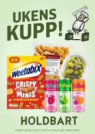 Holdbart kundeavis uke 43 Side 1: UKENS KUPP! H -IF"{i}}}}{ H NEW 12 x 40g Weetabix CRISPY MINIS CARAMELISED BISCUIT Når