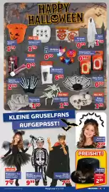 CENTERSHOP Prospekt woche 43 Seite 3: Vampirgebiss €0,99, TOPCENT Halloween Girlande €0,99