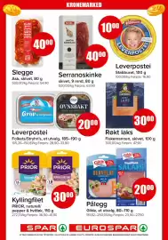 Spar kundeavis uke 43 Side 11: Folkets/Stryhn's leverpostei €20,00, Gilde Pålegg €20,00