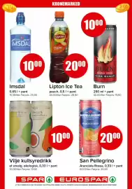 Spar kundeavis uke 43 Side 14: Vilje kullsyredrikk €10,00, San Pellegrino Aranciata Rossa €20,00