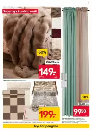 Rusta kundeavis uke 43 Side 7: Pledd Fluff Fuskepelspledd €199,00, Gardinlengder Linn €99,50