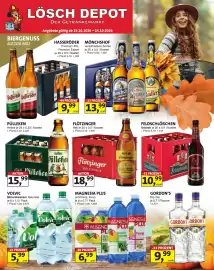 Lösch Depot Prospekt woche 43 Seite 1: Flötzinger Hell €18,99, GORDON'S Dry Gin €9,99