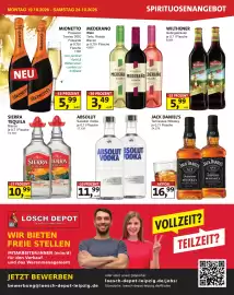 Lösch Depot Prospekt woche 43 Seite 3: ABSOLUT Swedish Vodka €11,99, WILTHENER Gebirgskräuter €5,99