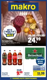 Makro folder | Food Pagina 1: Heineken pils krat €11,39, Coca-Cola multipack €9,99