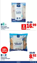 Makro folder | Food Pagina 38: Metro Chef snoekbaarsfilet €14,57, Surimisticks €5,32