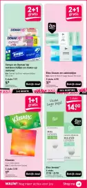 Etos folder Pagina 40: Kleenex m.u.v. maxi packs bijv. Collection box tissues €1,89, Etos lenzen €14,00
