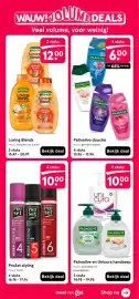 Etos folder Pagina 5: Garnier Loving Blends €12,00, Palmolive en Unicura handzeep €10,00