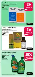 Etos folder Pagina 59: Laveen, LAYV en Marcus Rohrer Spirulina €25,48, New care Vitamine D3 25 mcg 100 capsules €22,42