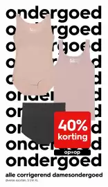 HEMA folder week 43 Pagina 3: ondergoed O O O 160 rgoed good C Ohuel or or onaci WADAS וססססססס 40% d korting op=op