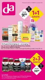 DA folder Pagina 1: Lucovitaal Magnesium 375 mg 90 tabletten €39,98, Da alle gezichtsreiniging en -verzorging €9,99