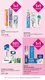 DA folder Pagina 18: Aquafresh coolmint tandpasta 75 ml €2,59, Oral-B Mondverzorging €4,99