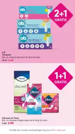DA folder Pagina 20: O.b. tampons €6,98, Libresse en Tena €2,99
