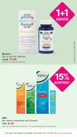 DA folder Pagina 34: Blueiron Vloeibaar ijzer €17,99, VSM derma calendulan zalf €6,45