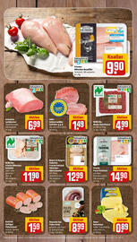 Nahkauf Prospekt woche 43 Seite 8: REWE Bio Frische Hähnchenschenkel €11,90, REWE Bio Rinder-Hackfleisch €4,99