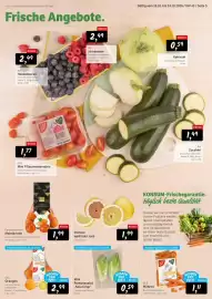 KONSUM Prospekt woche 43 Seite 5: G&G Orangen €2,99, Mini Romanasalat "Sala Crisp" €0,59