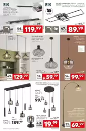 Porta Prospekt woche 43 Seite 14: LED-PENDEL, sand-schwarz mit Rauchglas €119,99, PENDEL, schwarz matt, Rauchglas €99,99