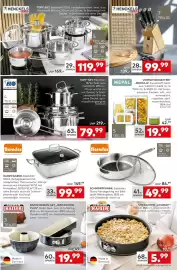 Porta Prospekt woche 43 Seite 7: Berndes SCHMORPANNE, Edelstahl €49,99, MEPAL Vorratsdosen-Set „Modula“ €19,99