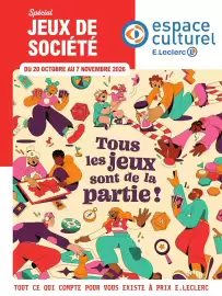 Catalogue E.Leclerc Espace Culturel | Le guide jeux de société page 1