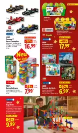 Lidl Prospekt Seite 19: TREFL Bunter Holzturm €7,99, LEGO Bauteile-Set Klein €6,99