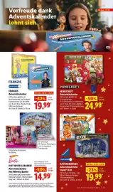 Lidl Prospekt Seite 3: FRANZIS Adventskalender €19,99, Minecraft Adventskalender €24,99