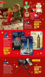 Lidl Prospekt Seite 32: LUPILU Plüschspielzeug €8,99, RAVENSBRUGER 3D-Puzzle €19,99