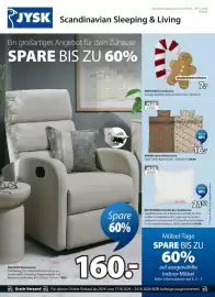 Jysk Prospekt Seite 1: MIMMI Satin-Bettwäsche €16,00, BOTNKRONA Entenfeder-Kopfkissen €21,50