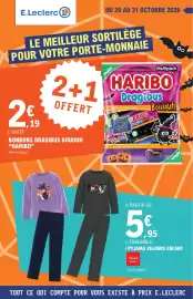 Catalogue E.Leclerc | Nos promos du moment page 1: HARIBO Dragibus Bouuuuh €2,19, Tissaia Basics PYJAMA VELOURS ENFANT €5,95