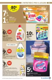 Catalogue E.Leclerc | Nos promos du moment page 59: GENIE Lessive liquide €10,99, XTRA Evasion €1,59