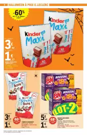 Catalogue E.Leclerc | Nos promos du moment page 6: Kinder Schoko-Bons €1,51, Mini BN Biscuits Halloween €6,86