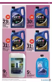 Catalogue E.Leclerc | Nos promos du moment page 73: Elf HUILE POUR MOTEUR €31,42, Elf HUILE POUR MOTEUR DIESEL €31,42