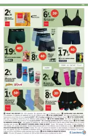 Catalogue E.Leclerc | Nos promos du moment page 79: AIRNESS BOXERS HOMME €8,37, SPIDER-MAN Stitch Chaussettes €2,95