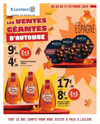 E.Leclerc | VENTES GEANTES 3 (valable jusqu'au 31-10)