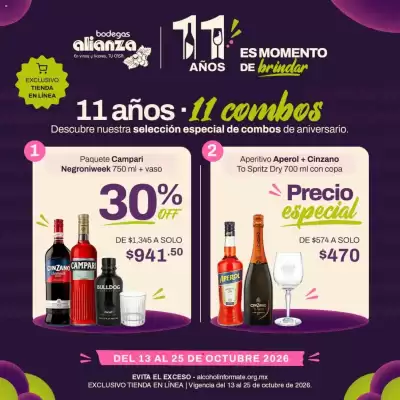 Folleto Bodegas Alianza (válido hasta 25-10)